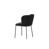 Edina Esszimmerstuhl Schwarz / Schwarz Samt von Venture Home – Produktbild 9