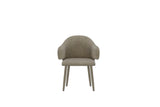 Essstuhl Evelin aus beigem Samt von Venture Home – Bild 5
