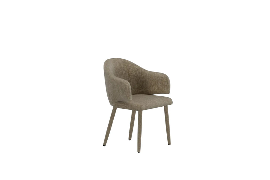 Essstuhl Evelin aus beigem Samt von Venture Home – Bild 6