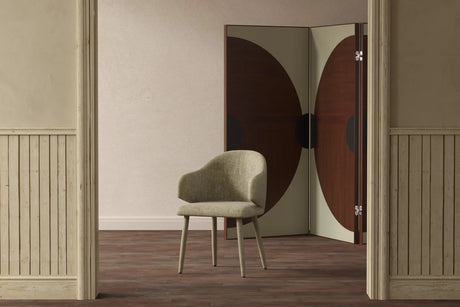 Essstuhl Evelin aus beigem Samt von Venture Home – Bild 8