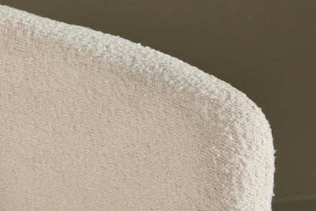 Essstuhl Kristin aus weißem Bouclé von Venture Home – Bild 10