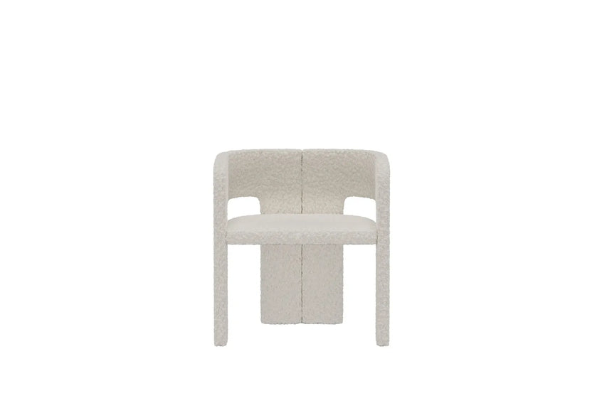 Essstuhl Kristin aus weißem Bouclé von Venture Home – Bild 6