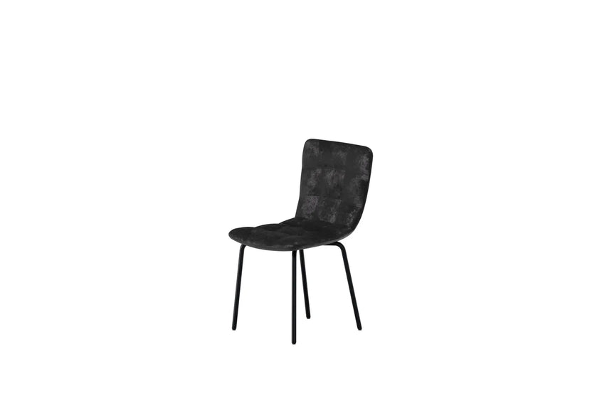 Essstuhl Punsch mit schwarzem Samtbezug von Venture Home – Bild 7