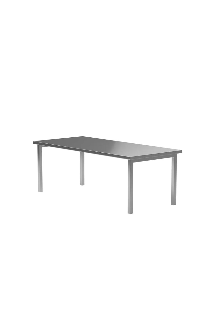 Esstisch Cilo aus Edelstahl silberfarbend, 95x210x75 cm von Venture Home – Bild 3