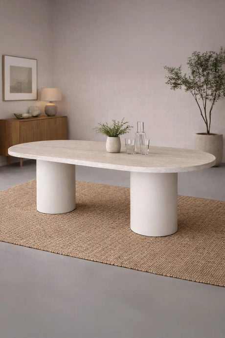 Esstisch Narvik mit Travertinlook, 100x200x75 cm von Venture Home – Bild 2