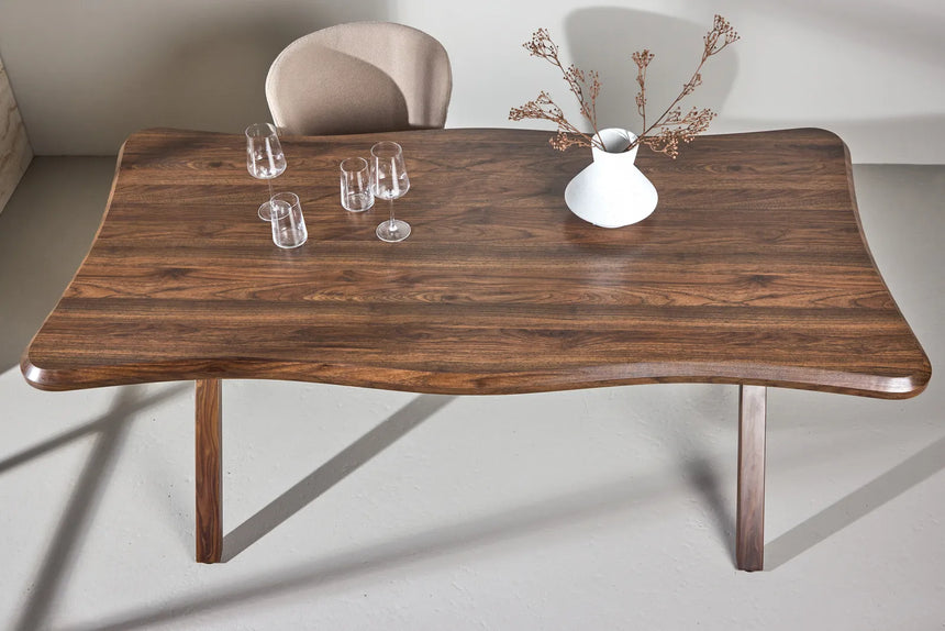 Fiona Esstisch 180x90x75 cm - MDF mit Walnuss 3D Papier von Venture Home – Produktbild 5