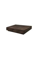 Flacher Couchtisch York mokkafarbend, 80x80x15 cm von Venture Home – Bild 1