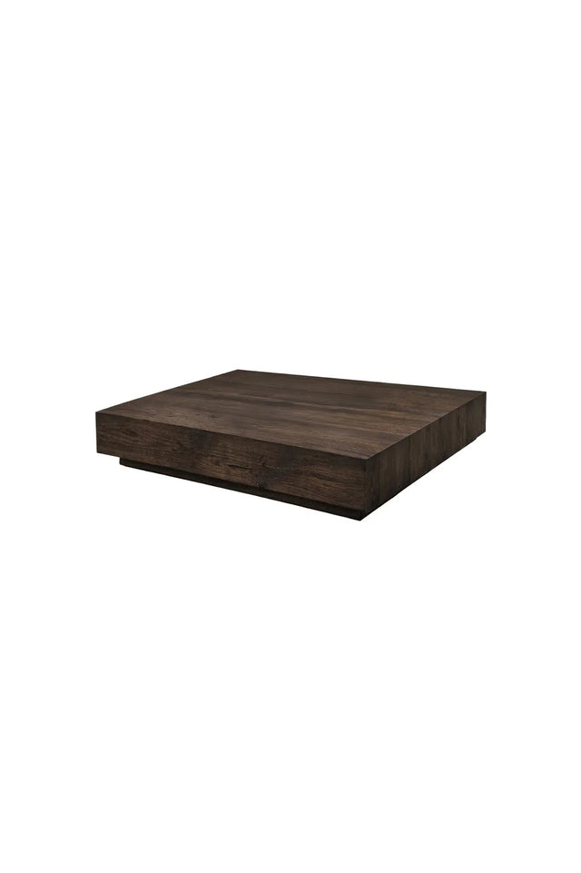 Flacher Couchtisch York mokkafarbend, 80x80x15 cm von Venture Home – Bild 1