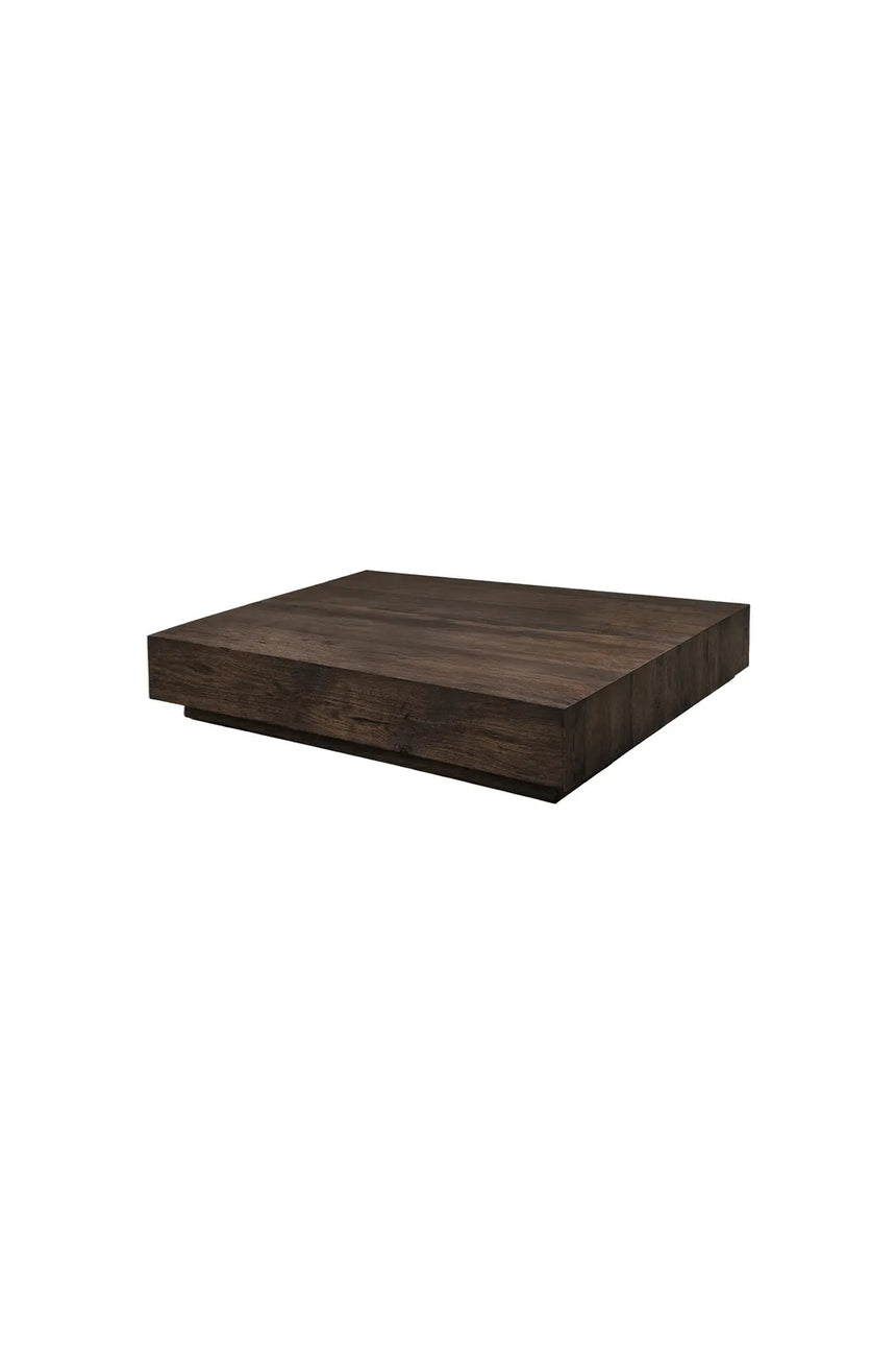 Flacher Couchtisch York mokkafarbend, 80x80x15 cm von Venture Home – Bild 1