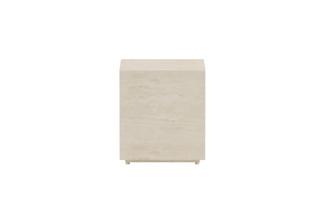 Garten Beistelltisch Lissabon aus Aluminium und Polypropylen in Beige, 40×40×45 cm von Venture Home – Bild 4