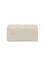 Garten Beistelltisch Lissabon aus Aluminium und Polypropylen in Beige, 80×80×35 cm von Venture Home – Bild 1