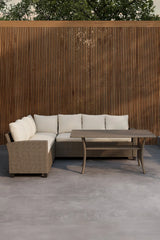 Garten Ecksofa-Set Brentwood aus Wicker und Aintwood in Beige von Venture Home – Bild 4