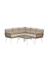 Garten Ecksofa-Set Ibiza aus Wicker in Nature, Beige von Venture Home – Bild 3