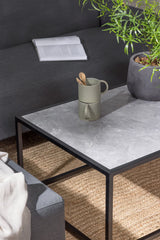 Garten Ecksofa-Set Mecka aus Acryl und Aluminium in Dunkelgrau von Venture Home – Bild 17