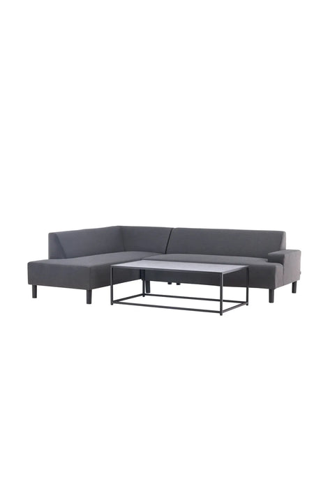 Garten Ecksofa-Set Mecka aus Acryl und Aluminium in Dunkelgrau von Venture Home – Bild 2