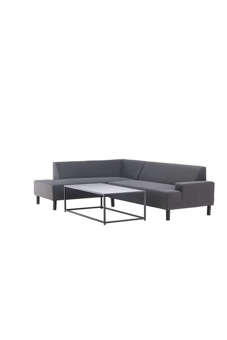 Garten Ecksofa-Set Mecka aus Acryl und Aluminium in Dunkelgrau von Venture Home – Bild 3