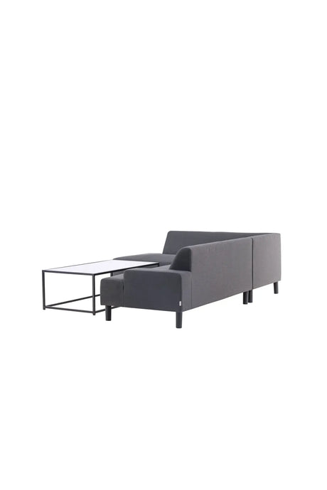 Garten Ecksofa-Set Mecka aus Acryl und Aluminium in Dunkelgrau von Venture Home – Bild 5
