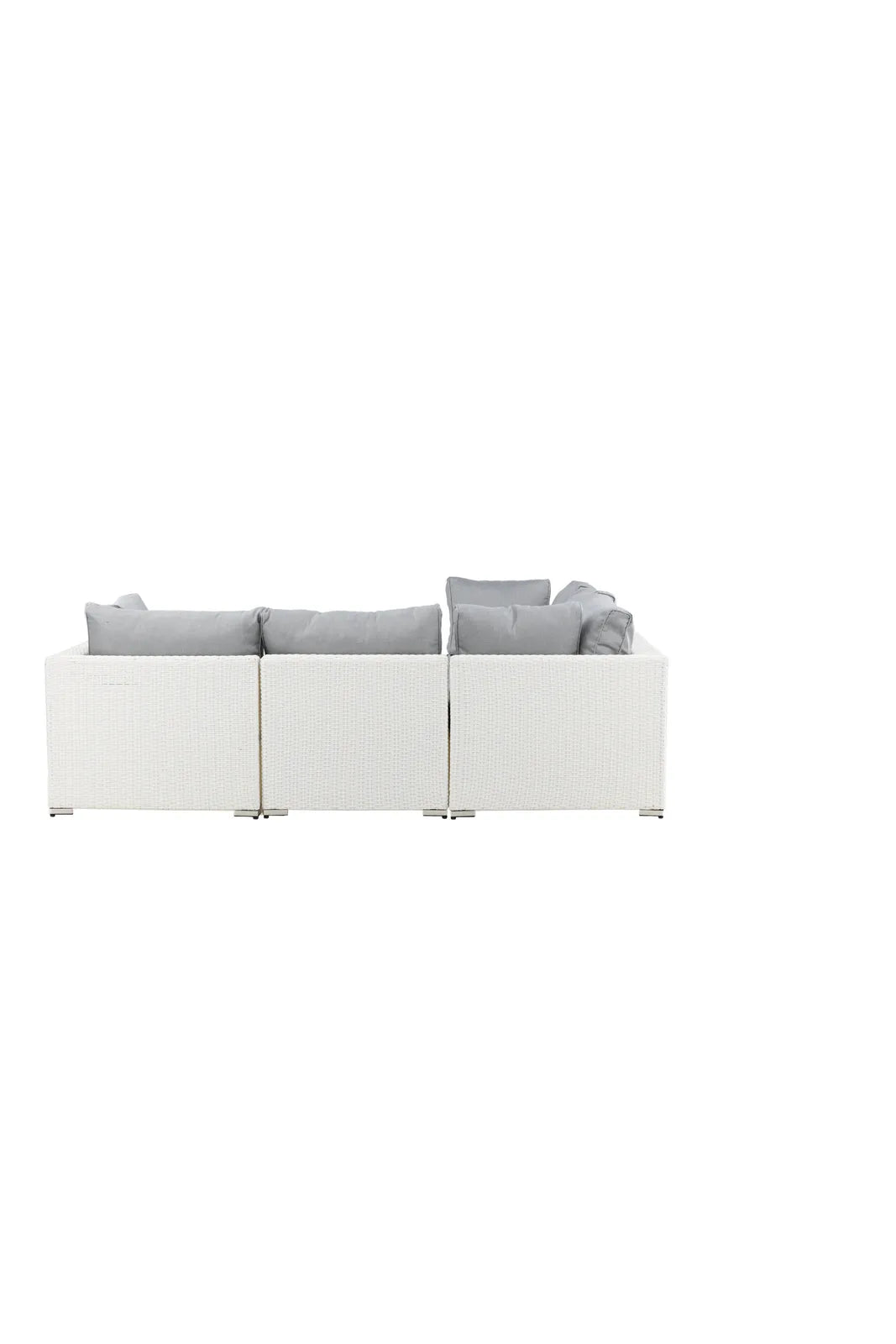 Garten Lounge-Set Amazon aus Geflecht und Glas in Weiss/Grau von Venture Home – Bild 4