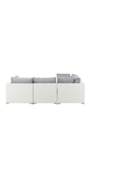 Garten Lounge-Set Amazon aus Geflecht und Glas in Weiss/Grau von Venture Home – Bild 4