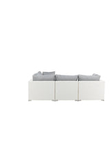 Garten Lounge-Set Amazon aus Geflecht und Glas in Weiss/Grau von Venture Home – Bild 7