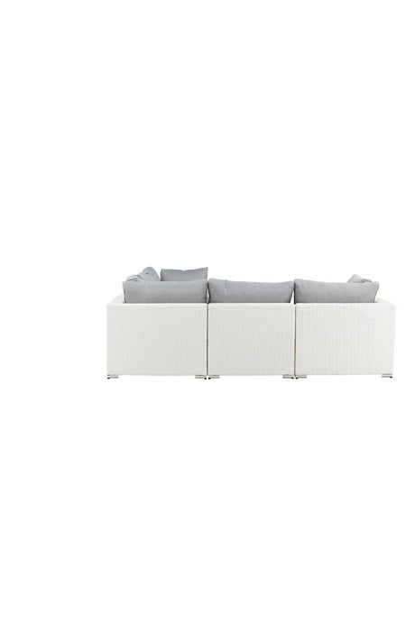Garten Lounge-Set Amazon aus Geflecht und Glas in Weiss/Grau von Venture Home – Bild 7