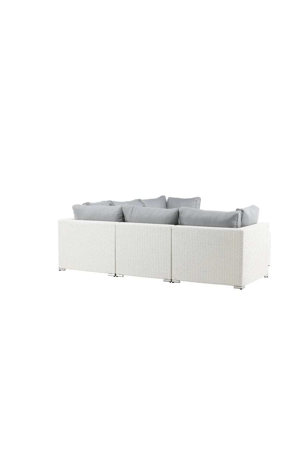 Garten Lounge-Set Amazon aus Geflecht und Glas in Weiss/Grau von Venture Home – Bild 8