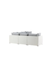 Garten Lounge-Set Amazon aus Geflecht und Glas in Weiss/Grau von Venture Home – Bild 8