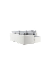 Garten Lounge-Set Amazon aus Geflecht und Glas in Weiss/Grau von Venture Home – Bild 9
