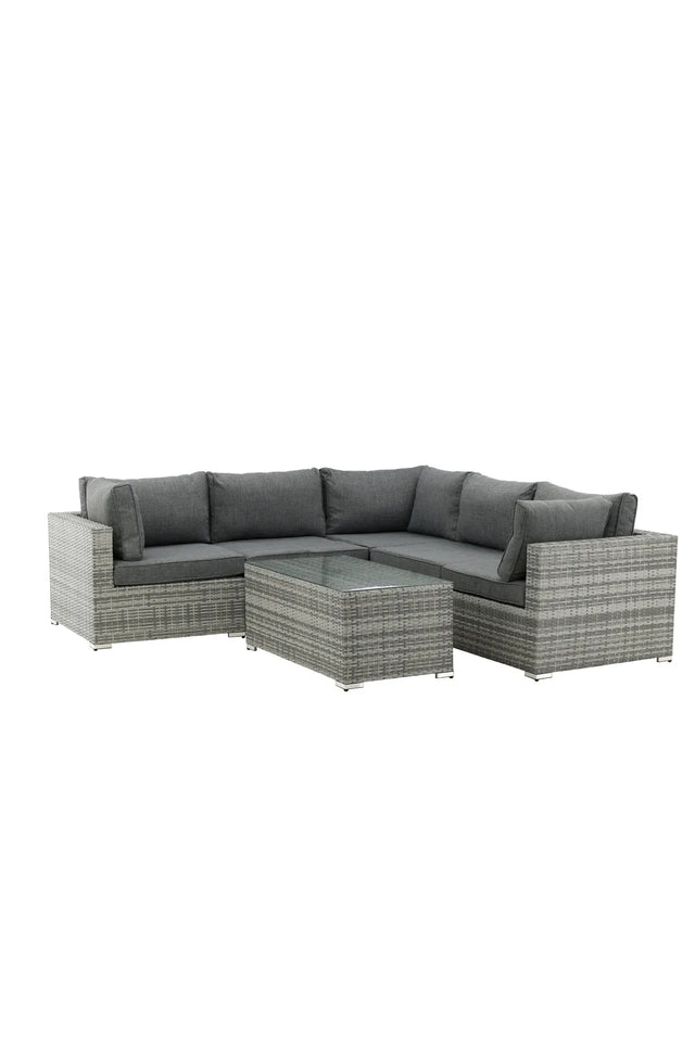 Garten Lounge-Set Amazon aus Wicker und Aluminium in Grau von Venture Home – Bild 3