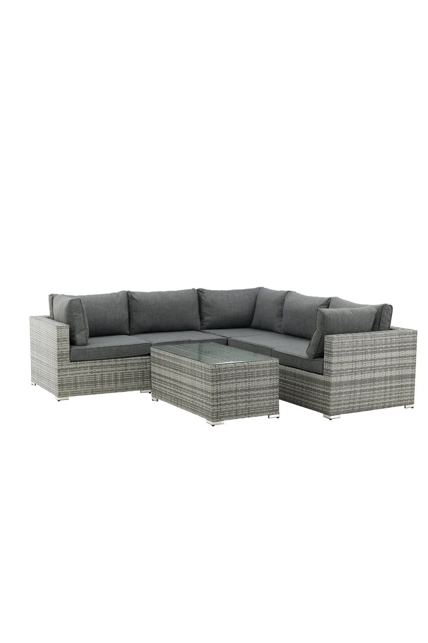Garten Lounge-Set Amazon aus Wicker und Aluminium in Grau von Venture Home – Bild 3