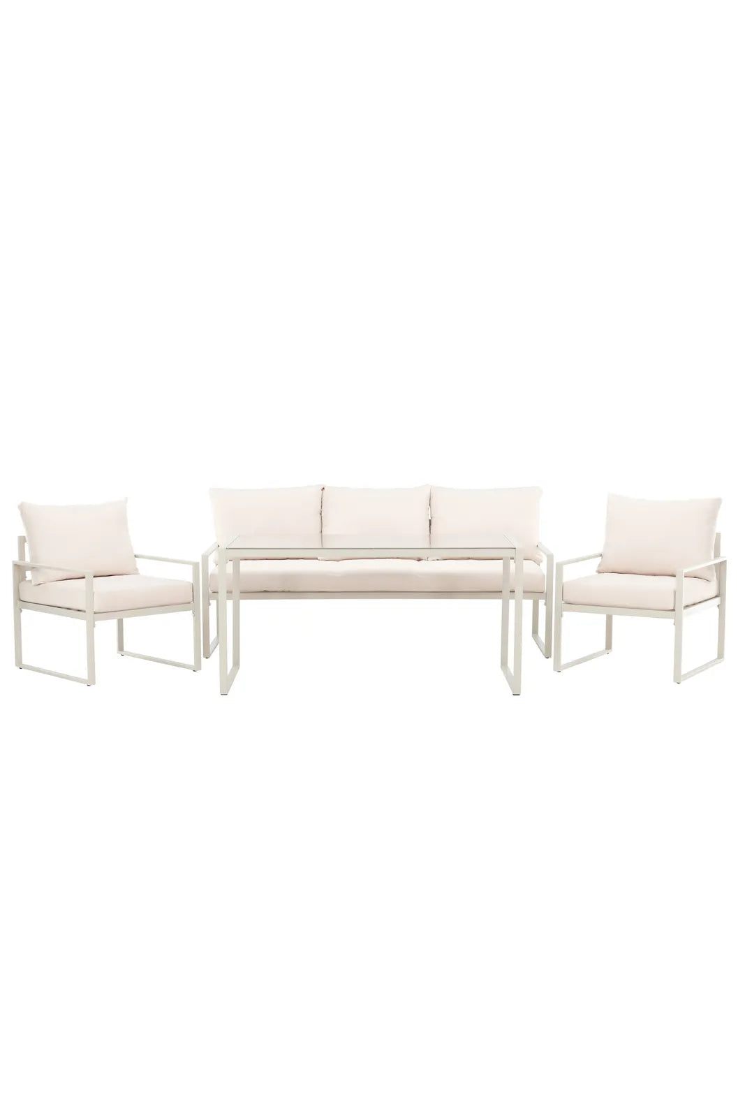 Garten Lounge-Set Catania aus Stahl in Beige von Venture Home – Bild 1