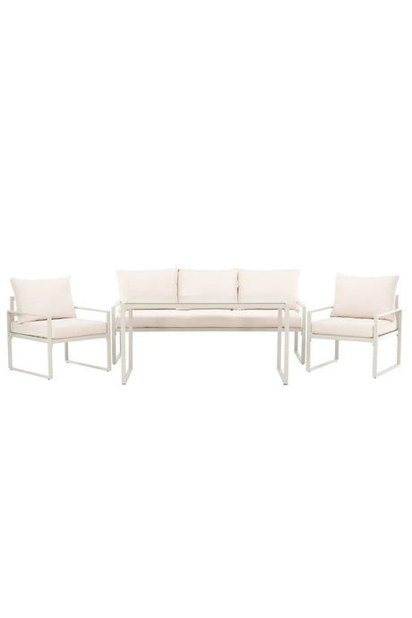 Garten Lounge-Set Catania aus Stahl in Beige von Venture Home – Bild 1