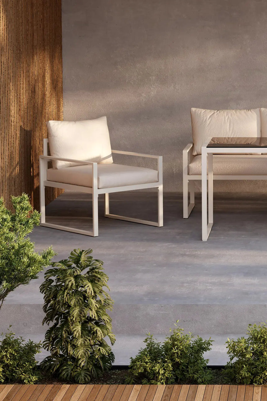 Garten Lounge-Set Catania aus Stahl in Beige von Venture Home – Bild 14