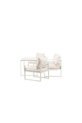 Garten Lounge-Set Catania aus Stahl in Beige von Venture Home – Bild 4