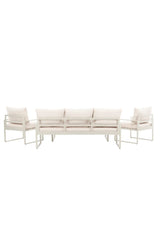 Garten Lounge-Set Catania aus Stahl in Beige von Venture Home – Bild 7