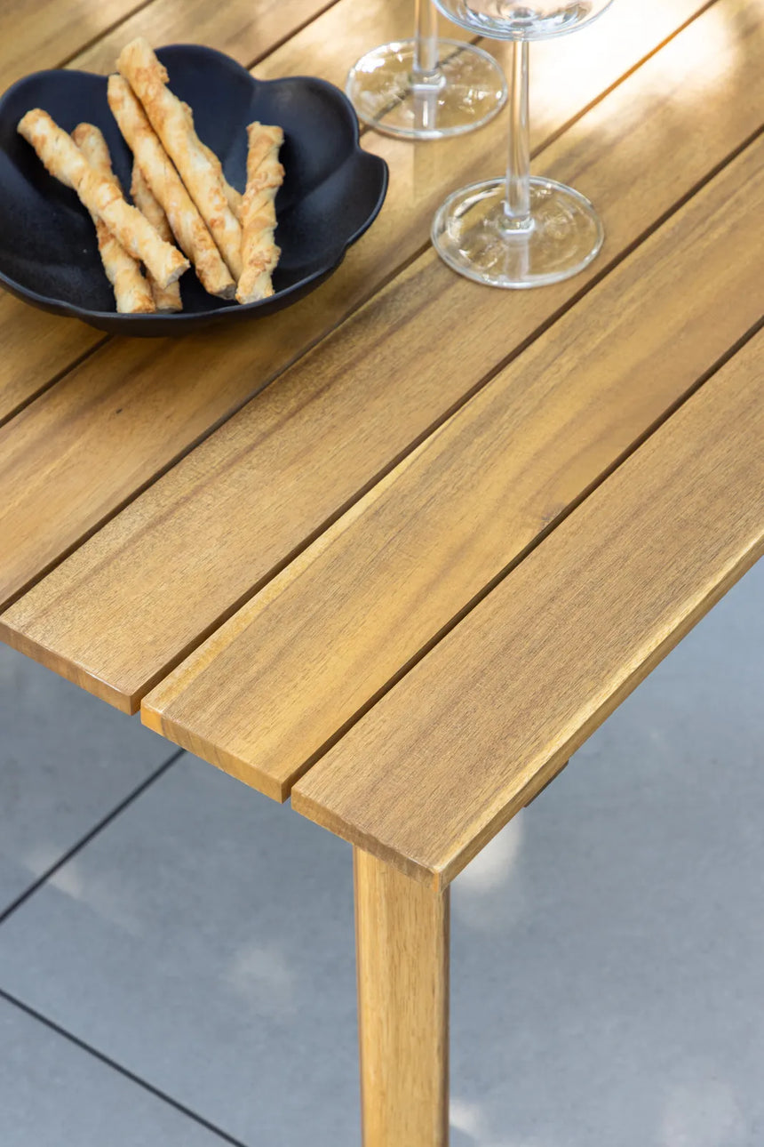 Garten Lounge-Set Chania aus Akazie, in Schwarz/Natur von Venture Home – Bild 18