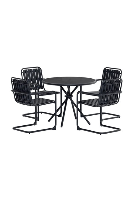 Garten Lounge-Set Chios aus Aluminium, Stahl und gehärtetem Glas von Venture Home – Bild 2