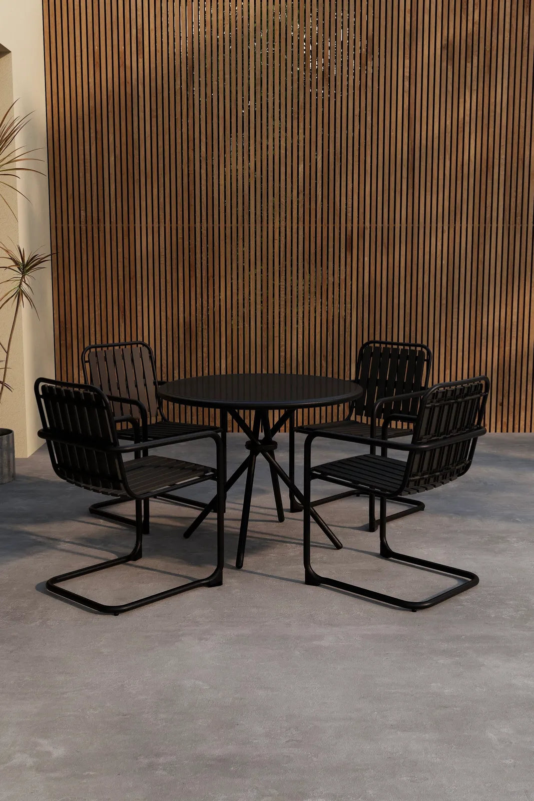 Garten Lounge-Set Chios aus Aluminium, Stahl und gehärtetem Glas von Venture Home – Bild 3