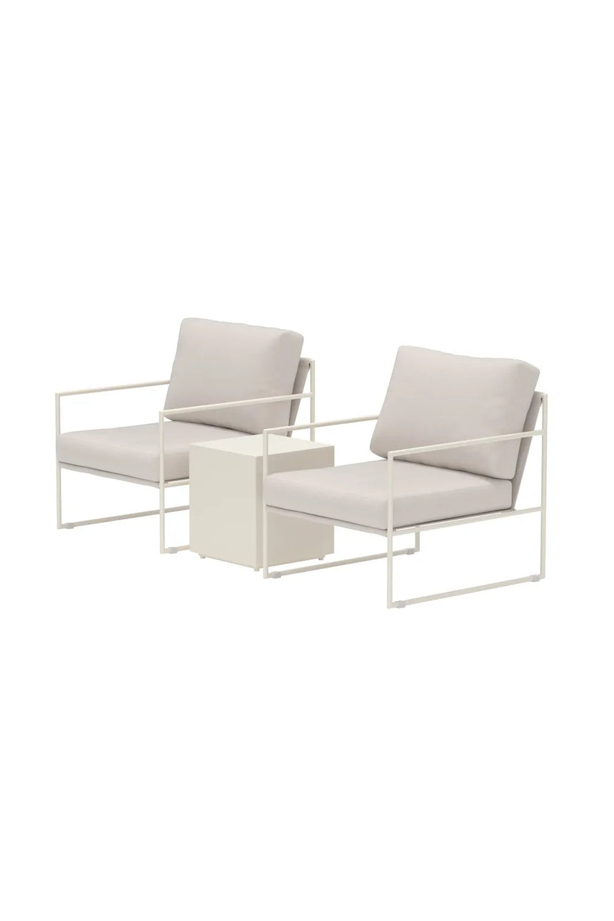 Garten Lounge-Set Lissabon aus Aluminium in Beige von Venture Home – Bild 3
