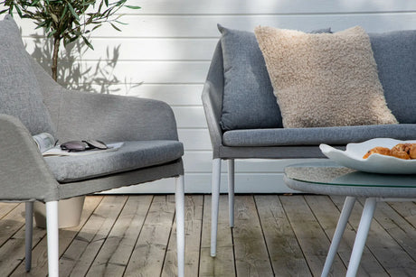 Garten Lounge-Set Spoga aus Aluminium, Polyester und Glas in Grau und Weiss von Venture Home – Bild 28