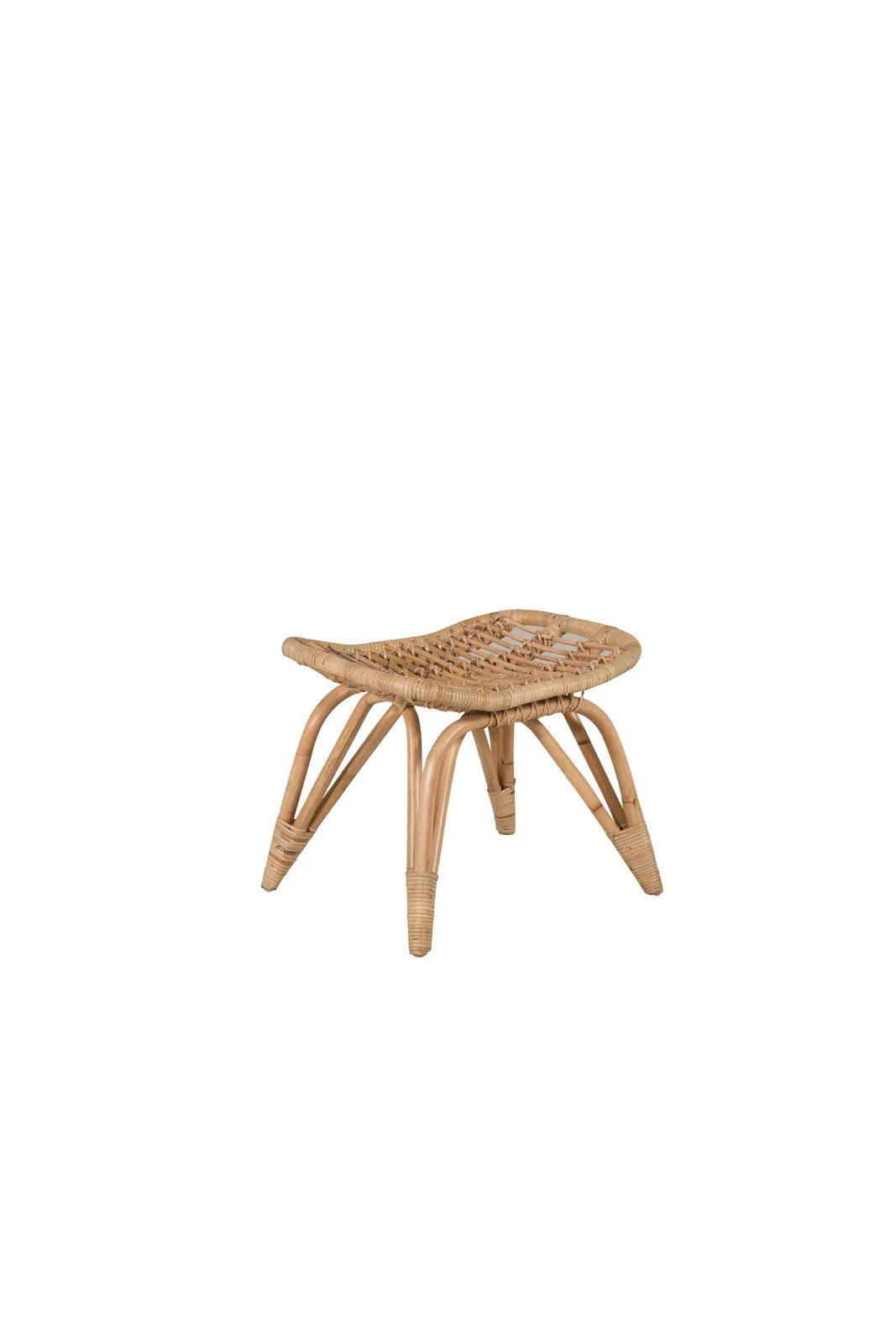 Garten Sessel Ella aus Rattan mit Offwhite Kissen und Fusshocker von Venture Home – Bild 4
