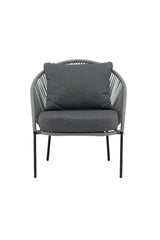 Garten Sessel Lindos aus Seil und Stahl, 2er-Set inkl. Kissen von Venture Home – Bild 1