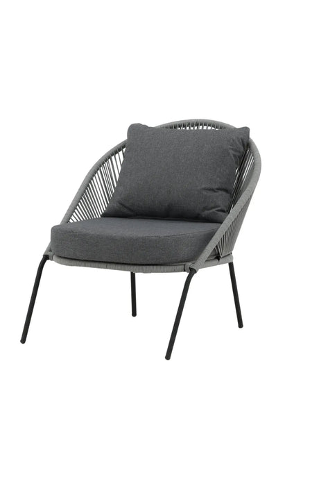 Garten Sessel Lindos aus Seil und Stahl, 2er-Set inkl. Kissen von Venture Home – Bild 2