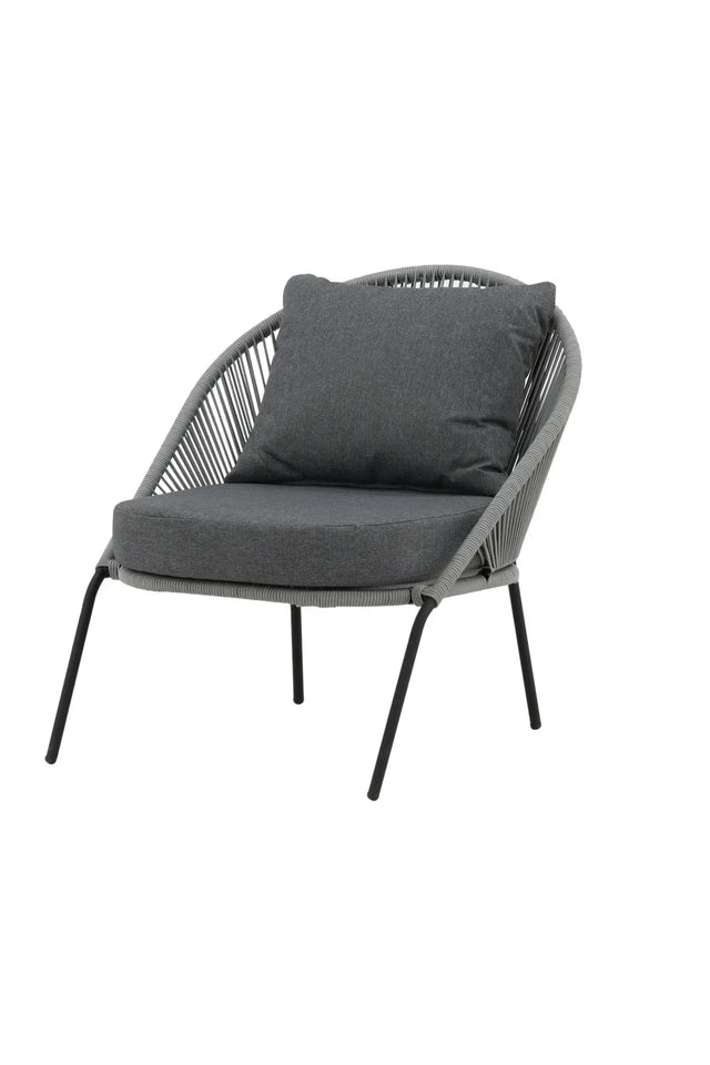 Garten Sessel Lindos aus Seil und Stahl, 2er-Set inkl. Kissen von Venture Home – Bild 2