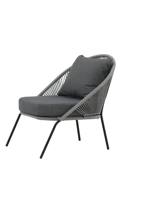 Garten Sessel Lindos aus Seil und Stahl, 2er-Set inkl. Kissen von Venture Home – Bild 3