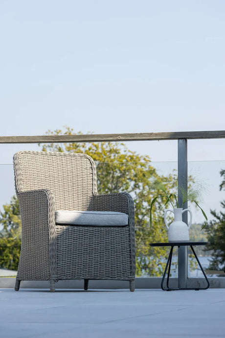 Garten Sessel Wembley aus Geflecht und Stahl in Grau von Venture Home – Bild 14