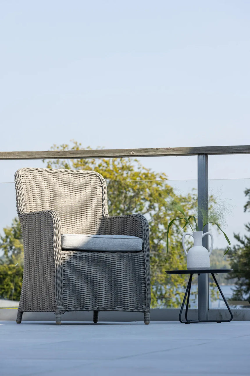 Garten Sessel Wembley aus Geflecht und Stahl in Grau von Venture Home – Bild 14