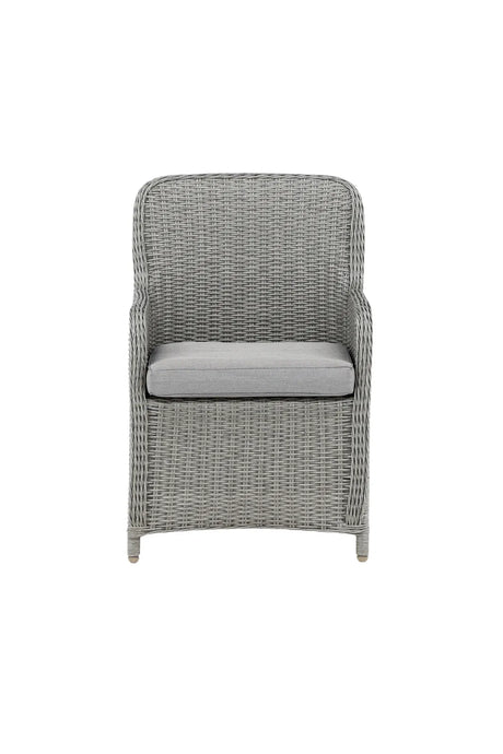 Garten Sessel Wembley aus Geflecht und Stahl in Grau von Venture Home – Bild 2