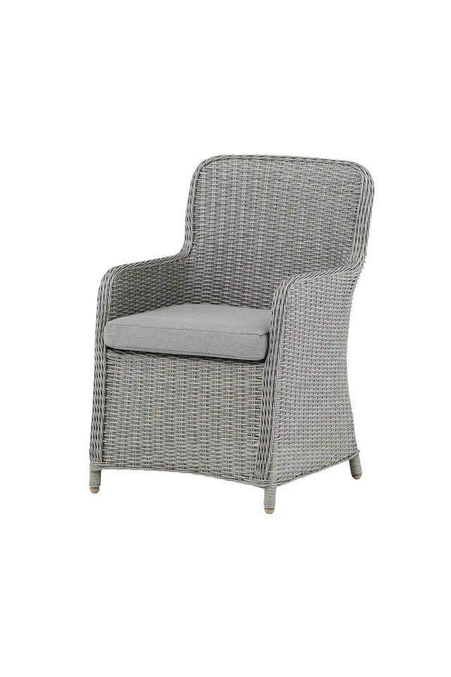 Garten Sessel Wembley aus Geflecht und Stahl in Grau von Venture Home – Bild 3
