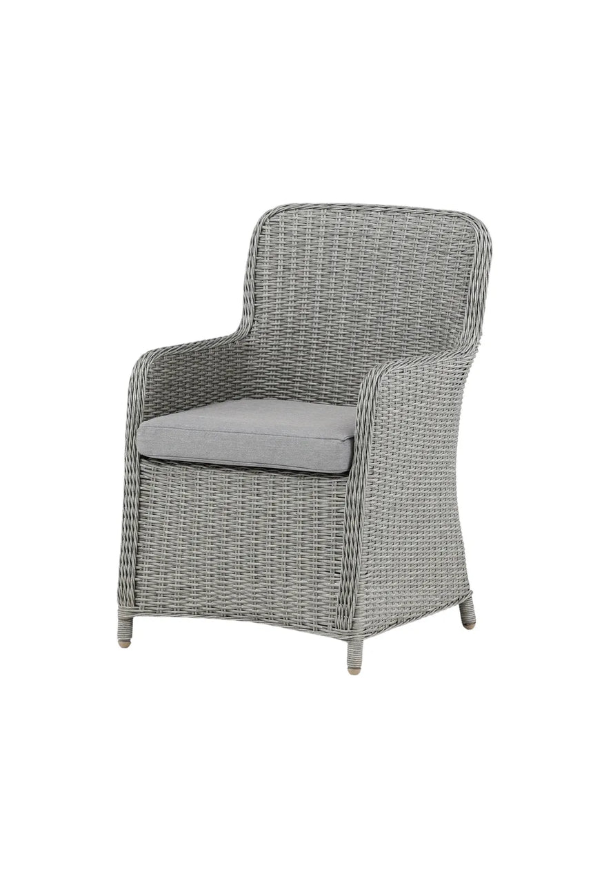 Garten Sessel Wembley aus Geflecht und Stahl in Grau von Venture Home – Bild 3